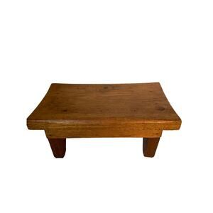 Vintage 1975 Handmade heavy Stool Signed Dik Bergman